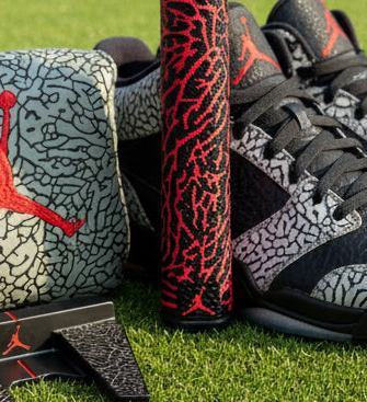 Air Jordan Mallet Putter Elephant Print by Flight Golf (Bulls RED)