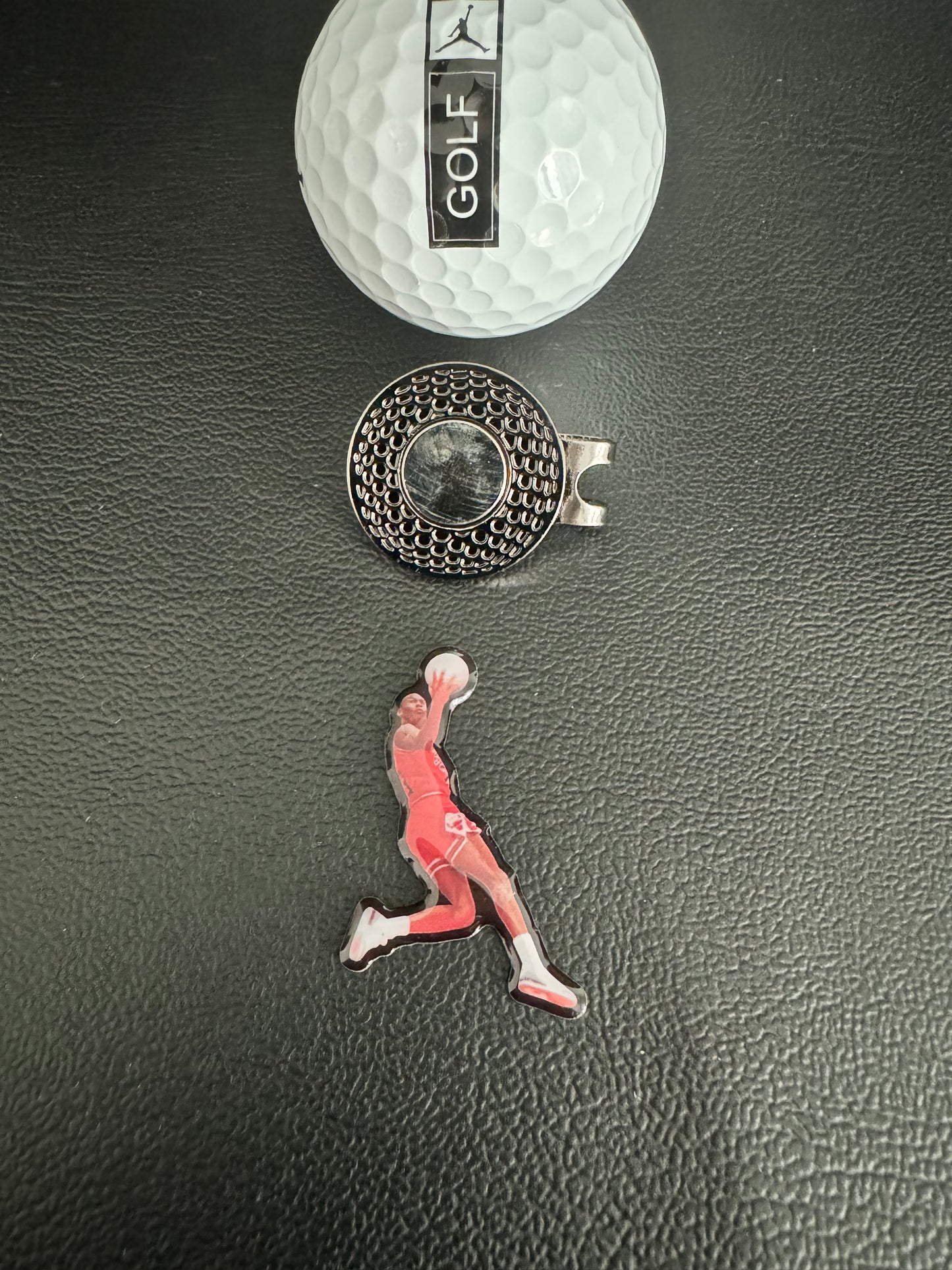 Air Jordan Flight Golf Ball Marker 1.5 Inch with Clip