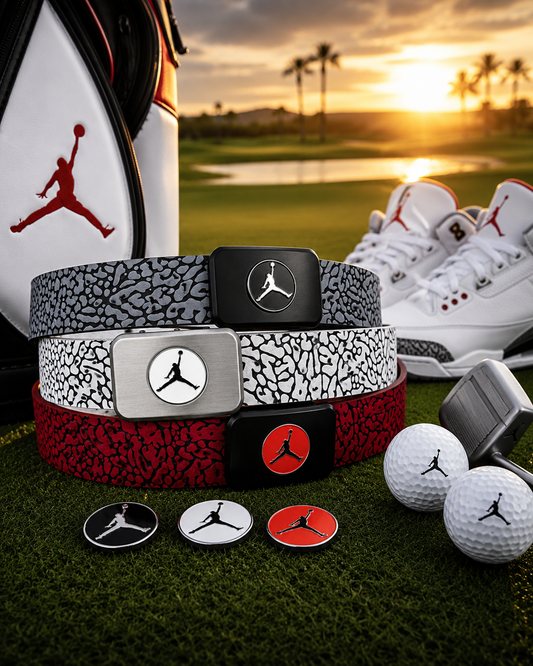 Air Jordan Elephant Print Textured Adjustable Belt Ball Marker by Flight Golf