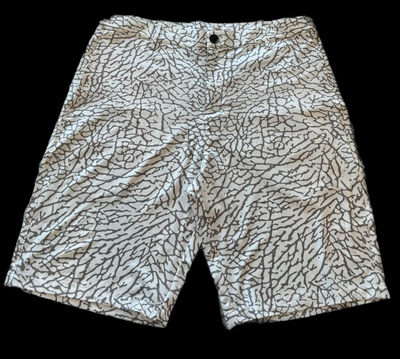 Jordan White Elephant print golf shorts Flight Golf 9" Inseam
