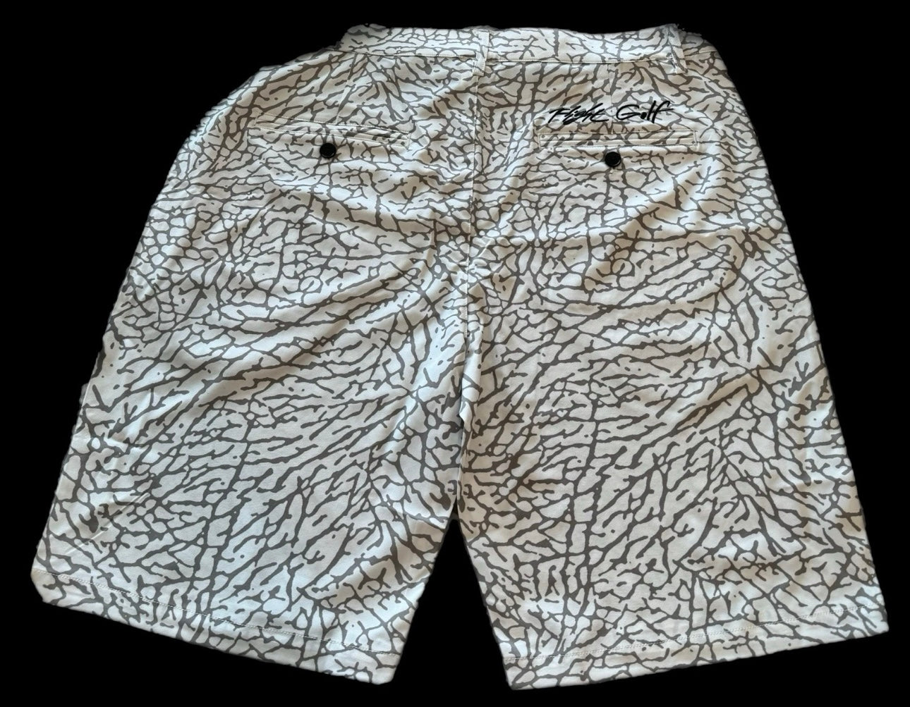 Jordan White Elephant print golf shorts Flight Golf 9" Inseam