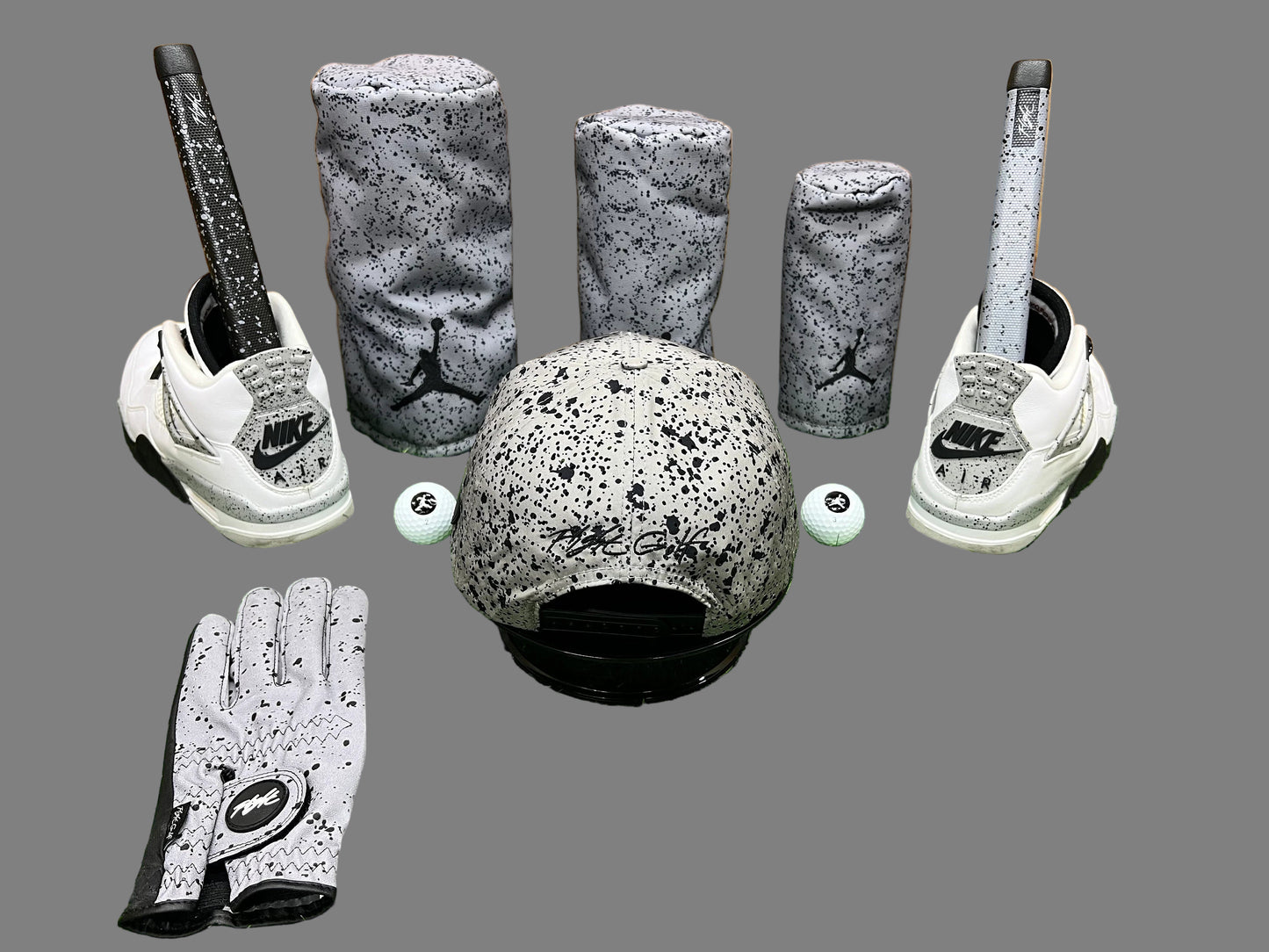 Air Jordan Hat Splatter Print Snap back by Flight Golf