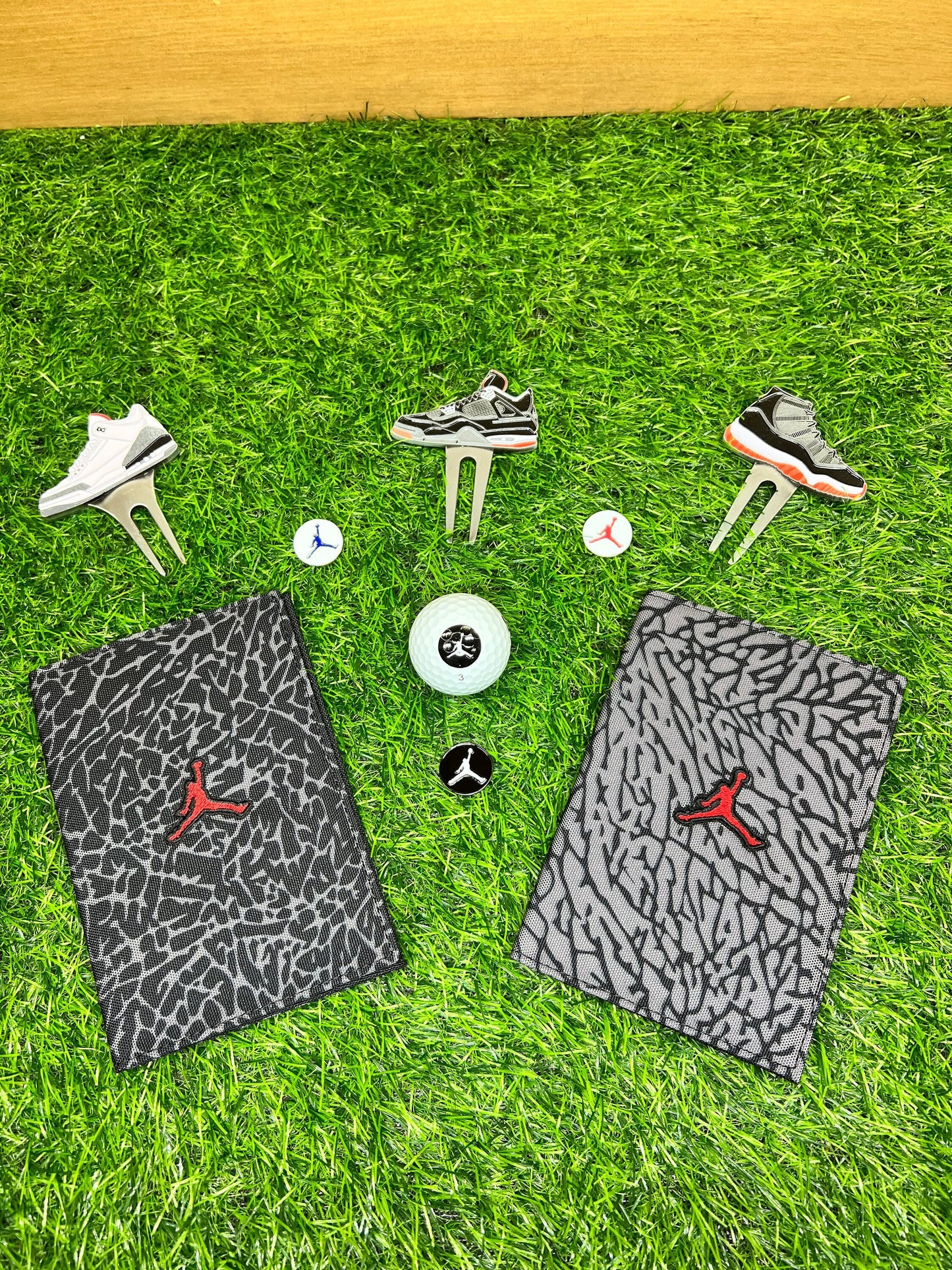 Air Jordan Score Card Holder Waterproof Canvas Hand made Upcycled