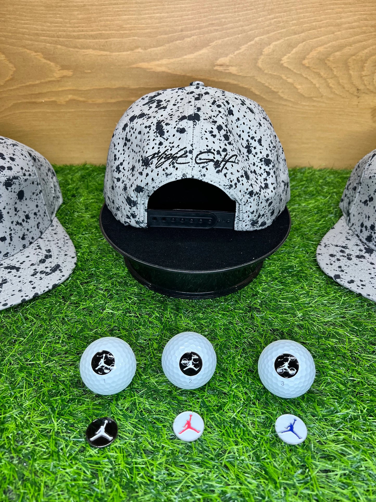 Air Jordan Hat Splatter Print Snap back by Flight Golf