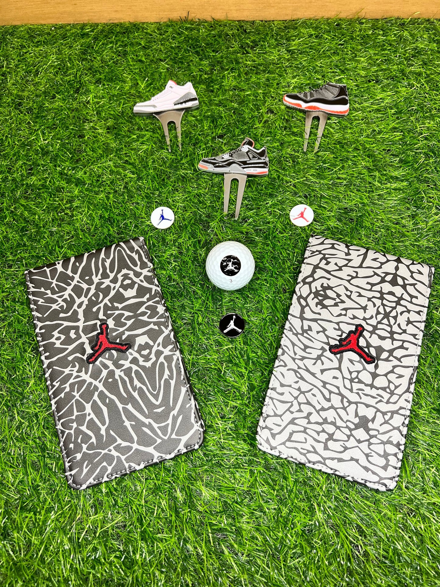 Air Jordan Yardage Book Premium Leather Hand Made Upcycled