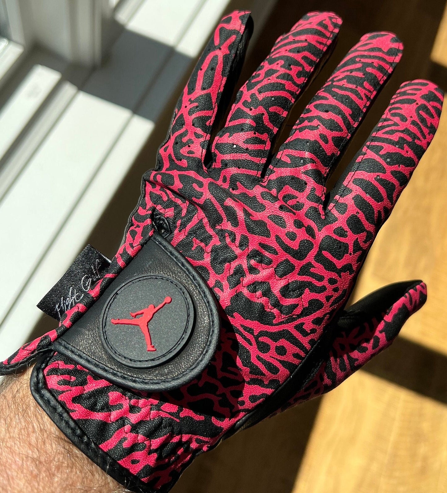 Jordan Golf Glove Elephant print Bulls Red Left Hand Only