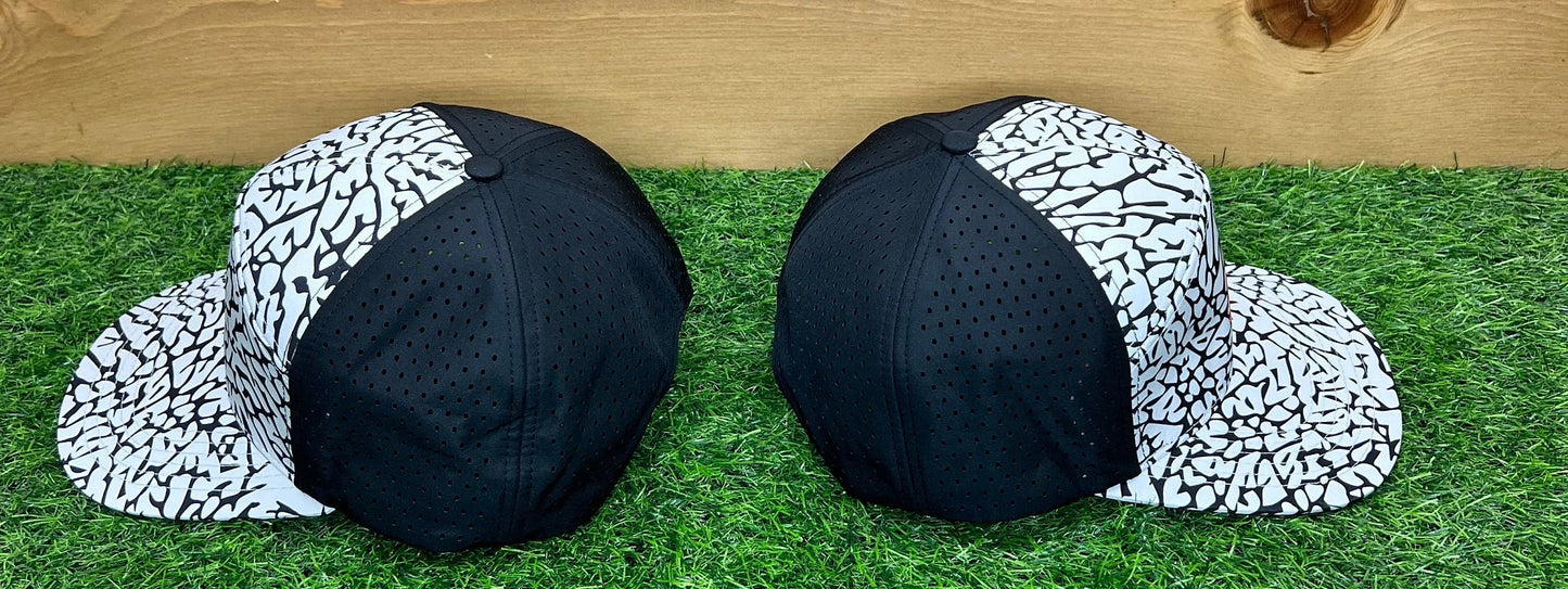 Air Jordan Cement Grey Elephant Print Snap back by Flight Golf