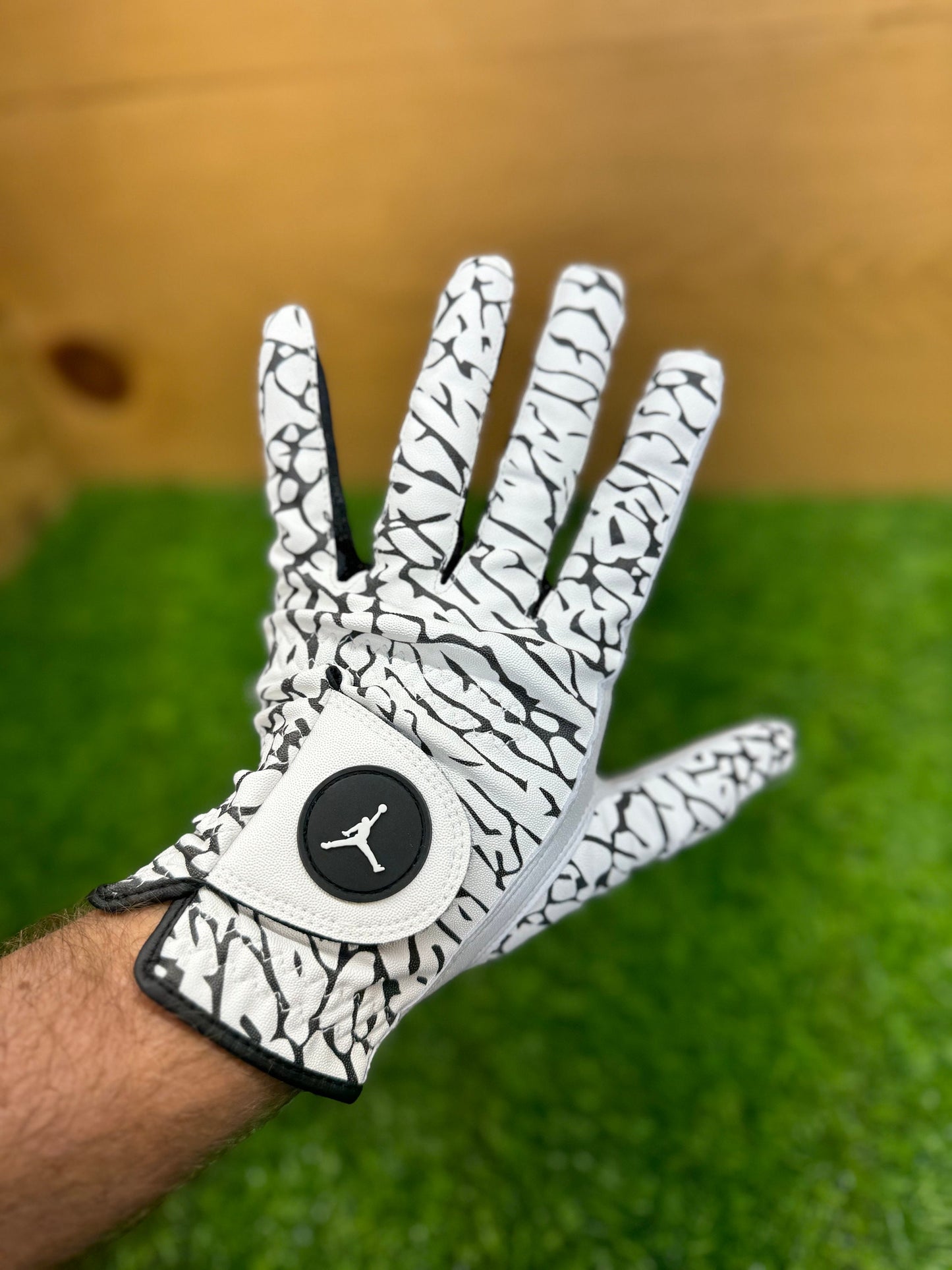 Jordan Golf Glove Elephant print White & Black Left Hand Only