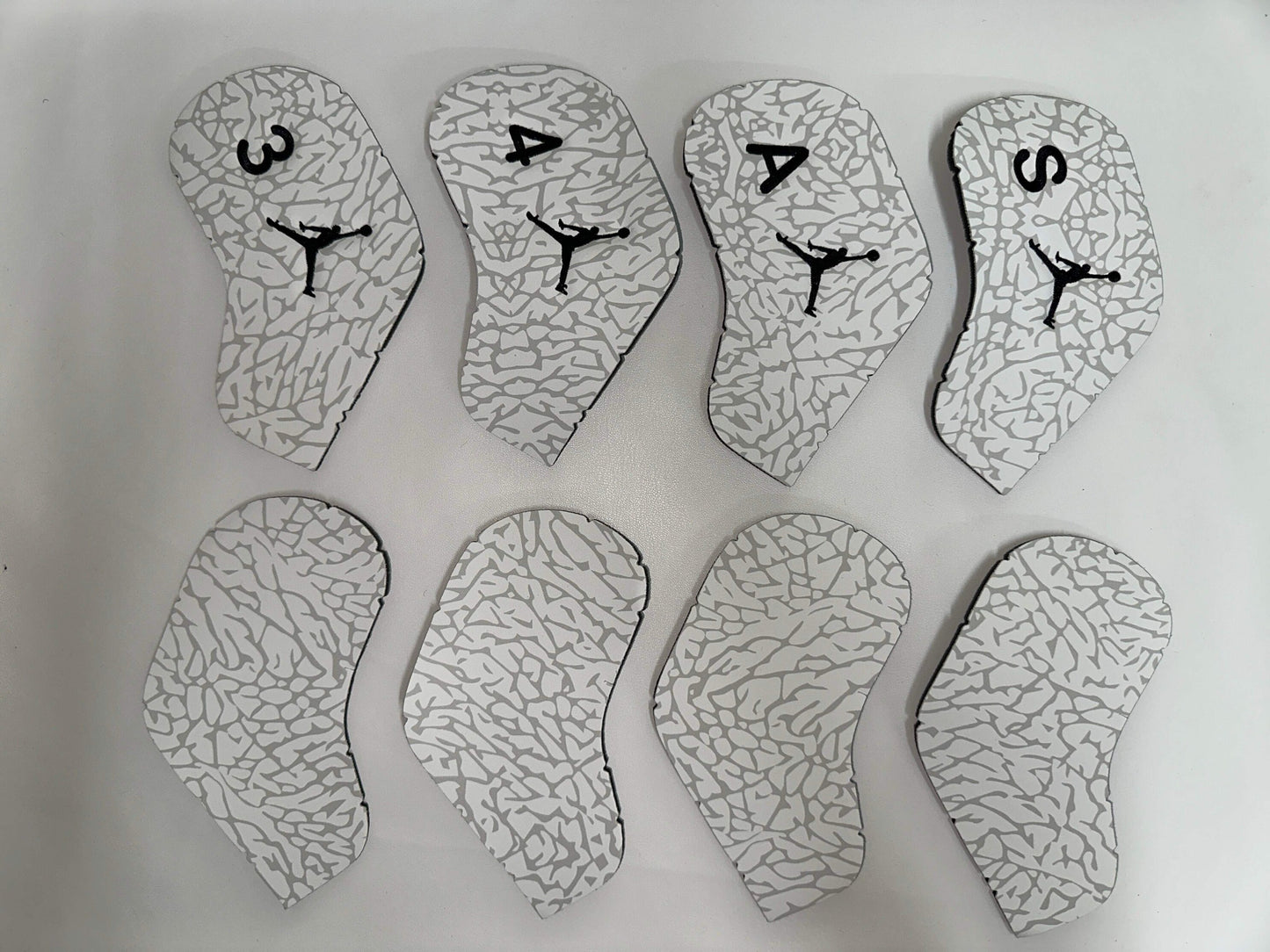 Jordan Elephant Print Magnetic Iron Head Covers Ghost Grey (SOLD INDIVIDUALLY)