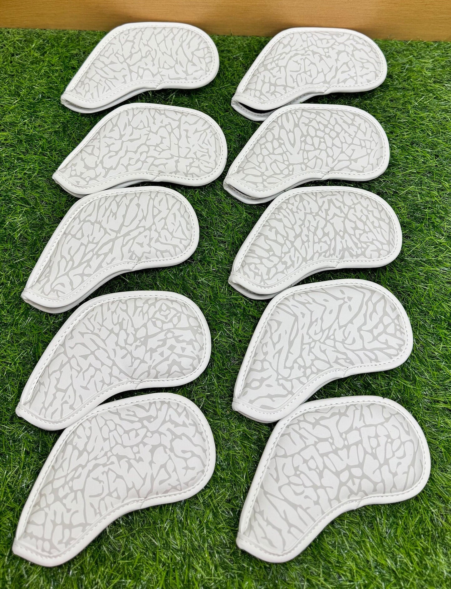 Jordan Elephant Print Magnetic Iron Head Covers Grey Elephant Print Unc Blue (SOLD INDIVIDUALLY)