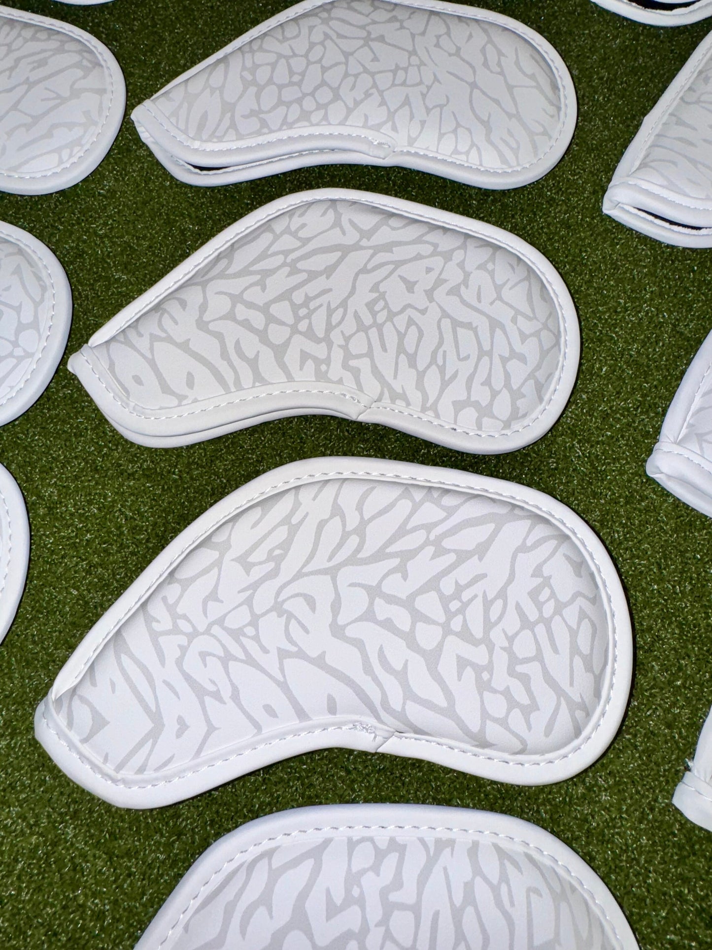 Jordan Elephant Print Magnetic Iron Head Covers Grey Elephant Print Unc Blue (SOLD INDIVIDUALLY)