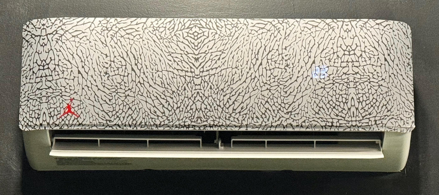Jordan Grey & Black Elephant print Vinyl Wrap