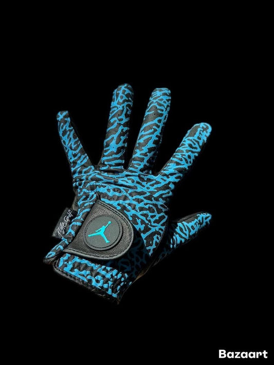 Jordan Golf Glove UNC Blue Elephant print Left Hand Only