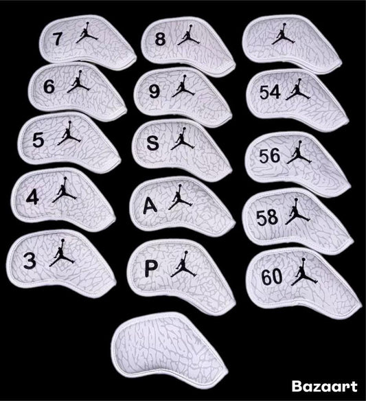 Jordan Elephant Print Magnetic Iron Head Covers Ghost Grey (SOLD INDIVIDUALLY)