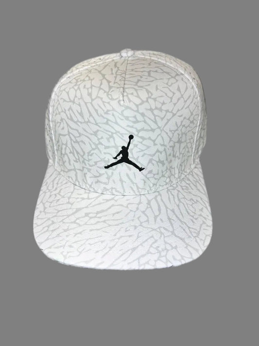 Air Jordan White/Grey Elephant Print Snap back by Flight Golf