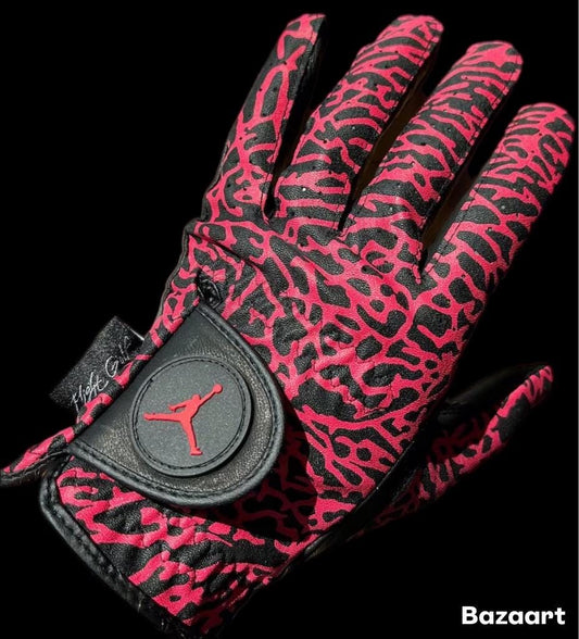 Jordan Golf Glove Elephant print Bulls Red Left Hand Only