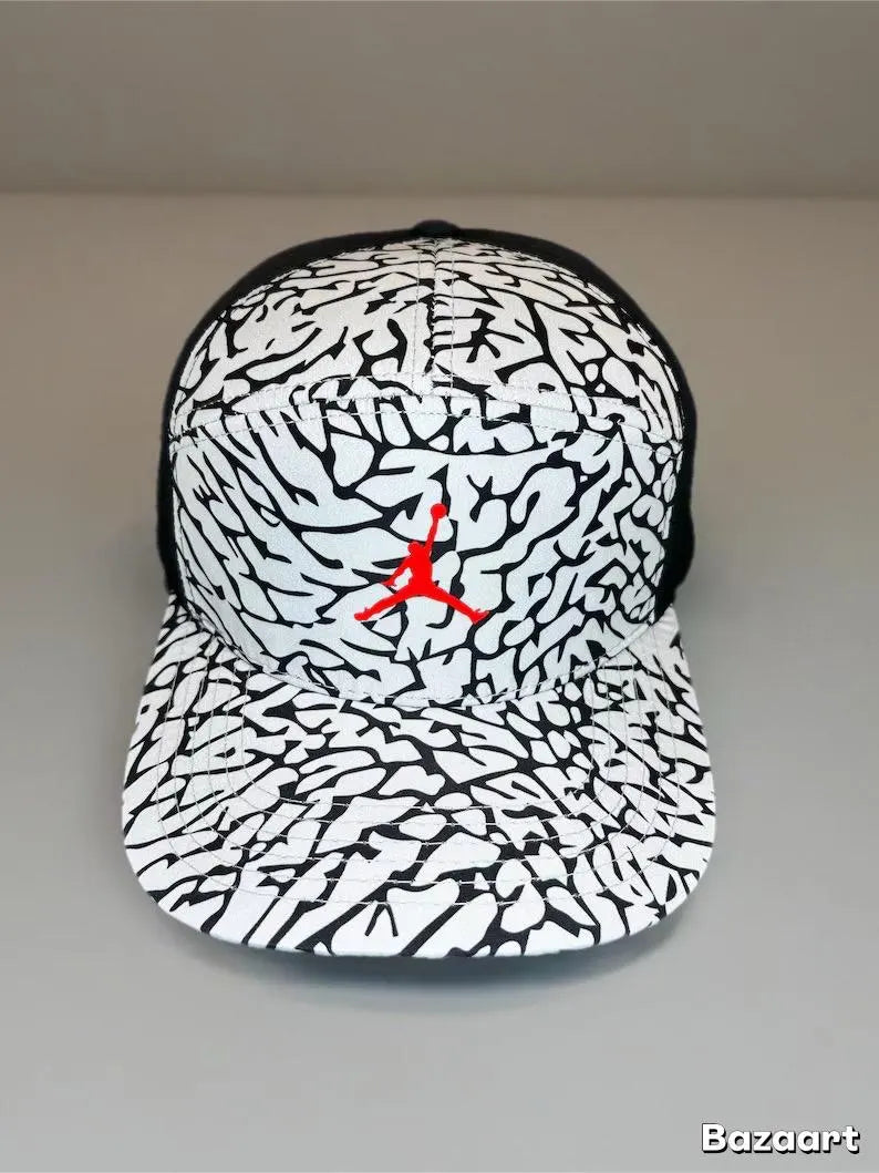 Air Jordan Cement Grey Elephant Print Snap back by Flight Golf