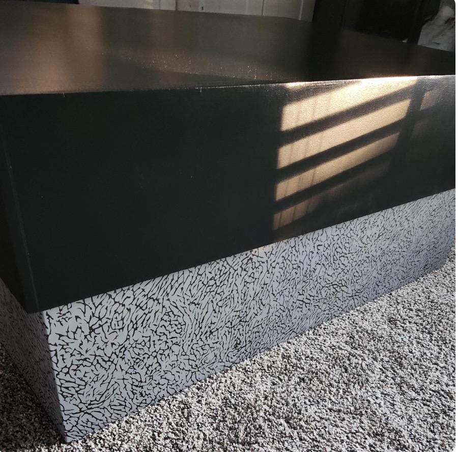 Jordan Grey & Black Elephant print Vinyl Wrap