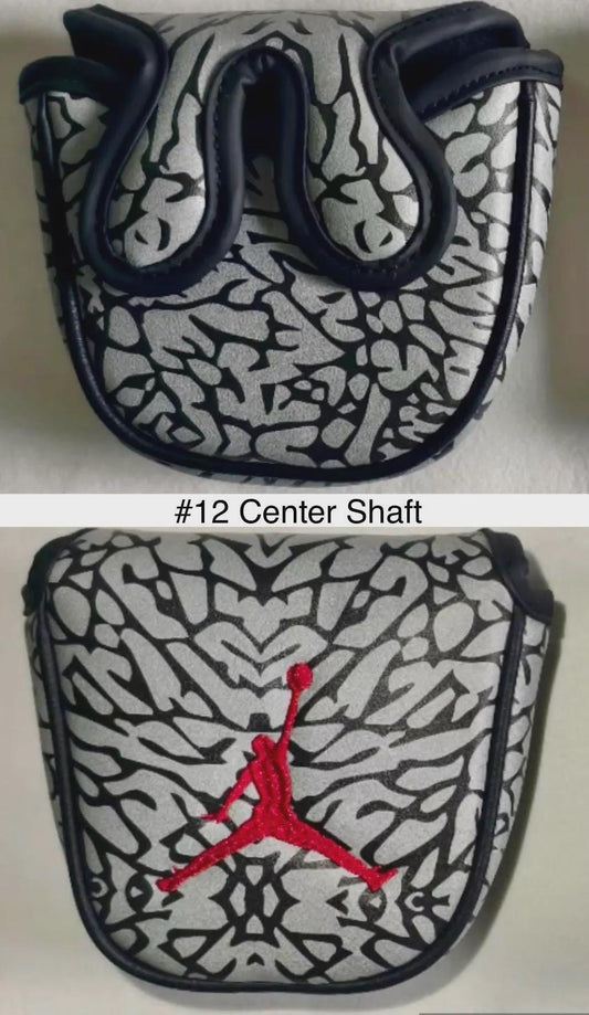 Jordan Center shaft Elephant Print Mallet Magnetic Putter Cover