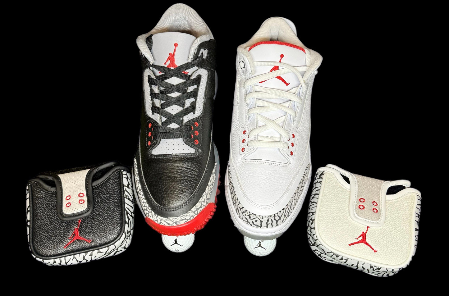 Air Jordan Mallet Putter Cover Magnetic Handmade Elephant print III's