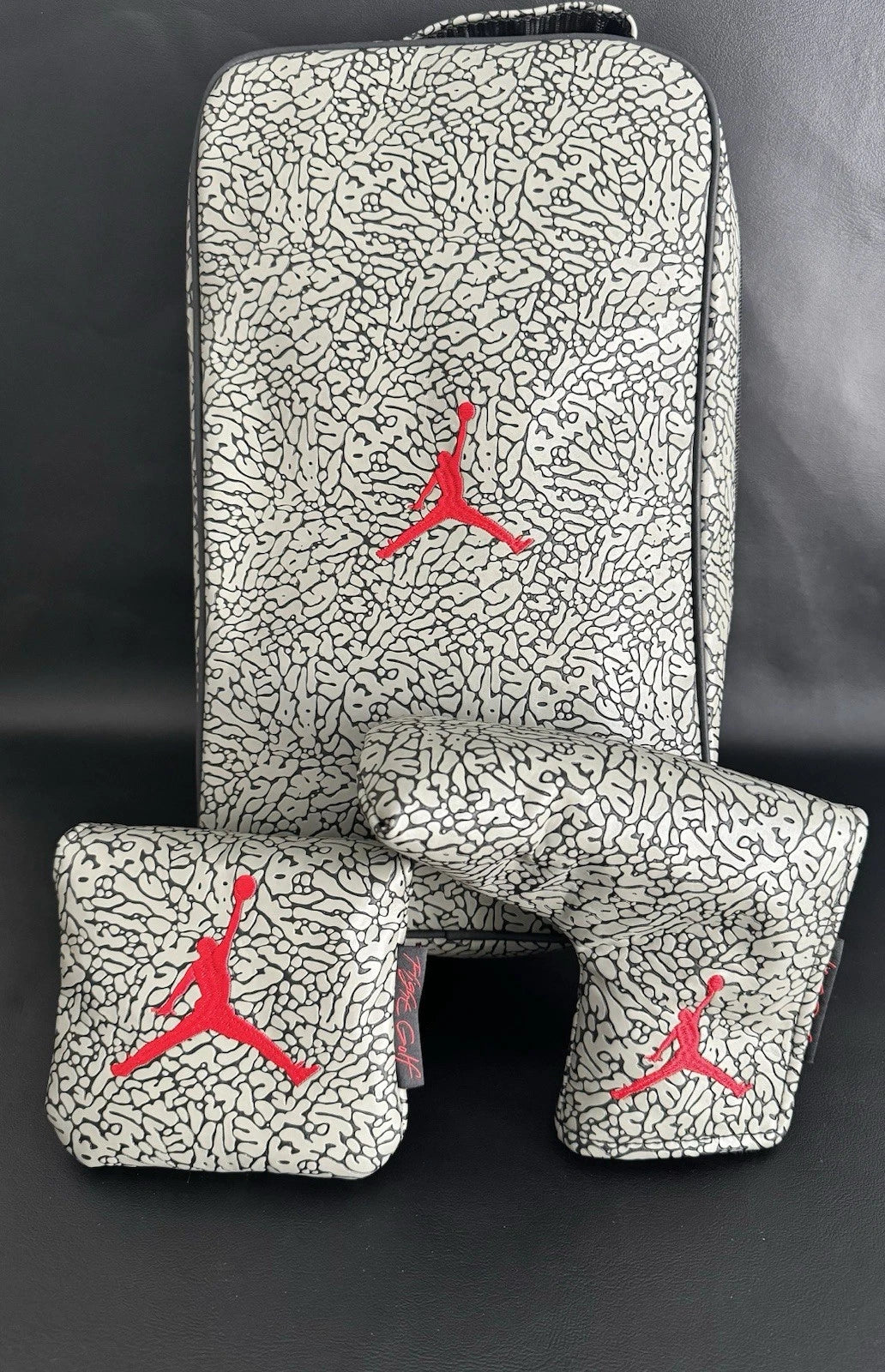 Air Jordan Golf Head Cover Raised Elephant Print Cement Grey