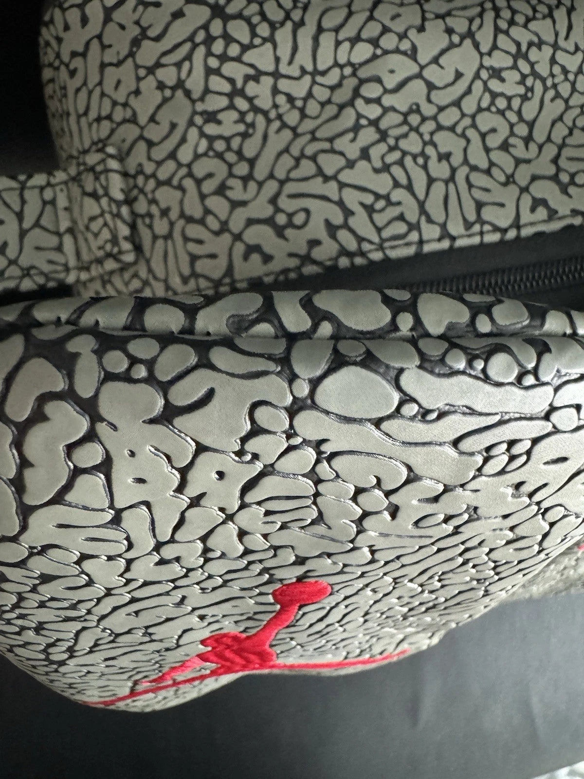 Air Jordan Golf Head Cover Raised Elephant Print Cement Grey