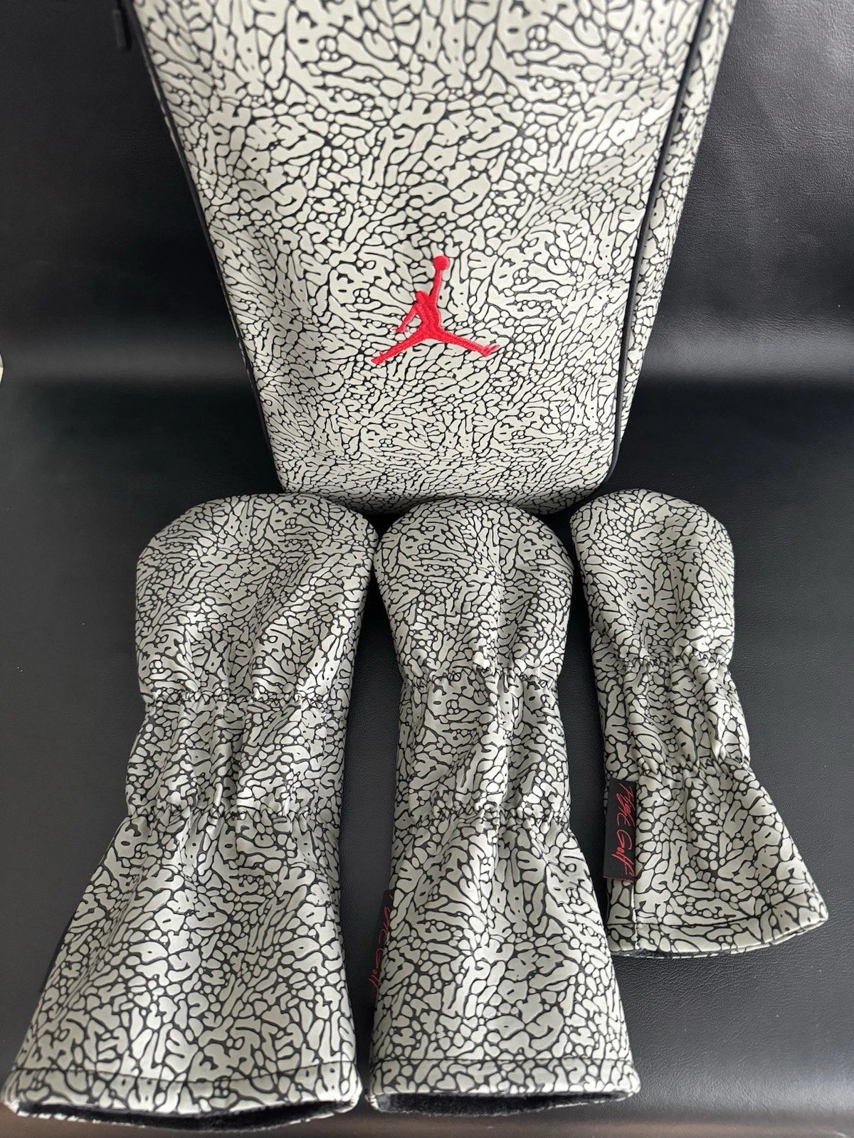 Air Jordan Golf Head Cover Raised Elephant Print Cement Grey