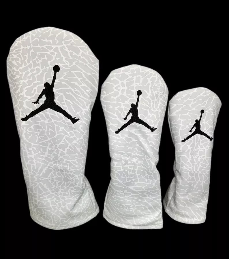 Air Jordan Golf Head Cover Grey/White Elephant Print