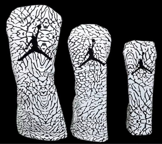 Air Jordan Golf Head Cover White/Black Elephant Print