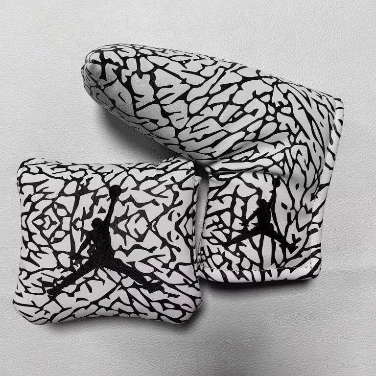 Air Jordan Golf Head Cover White/Black Elephant Print