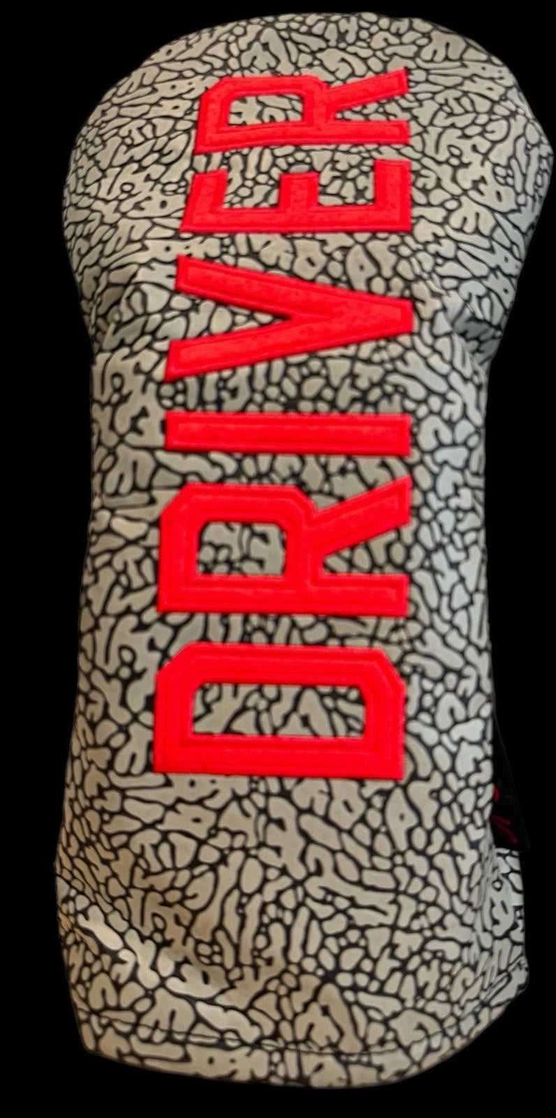 Air Jordan Golf Head Cover Cement Grey Raised Elephant Print Swag