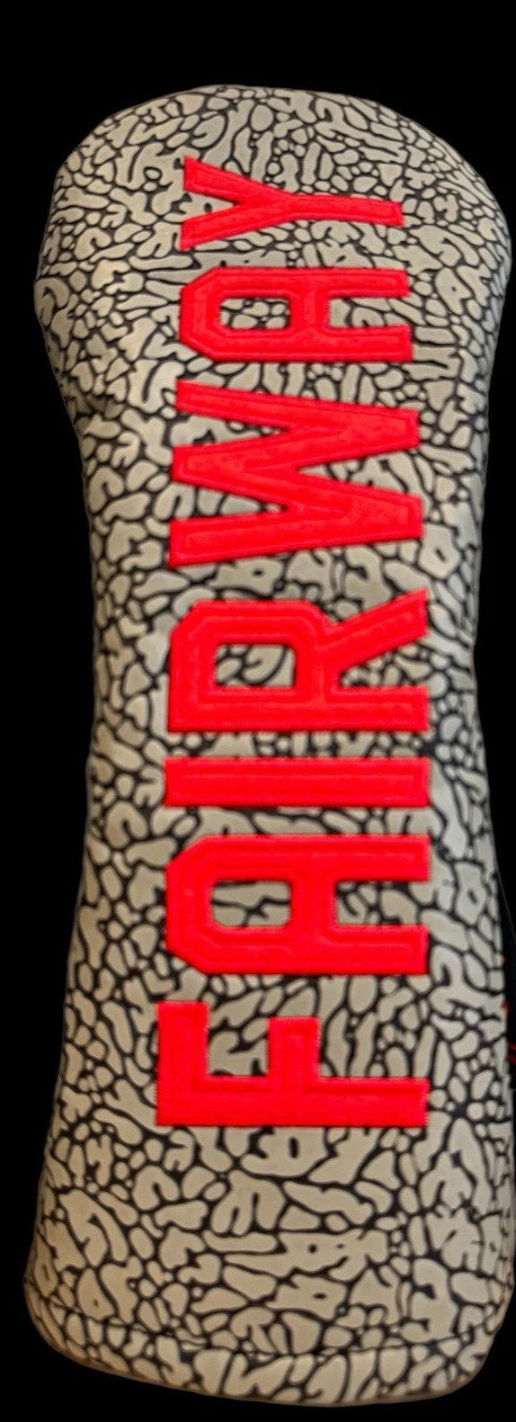 Air Jordan Golf Head Cover Cement Grey Raised Elephant Print Swag