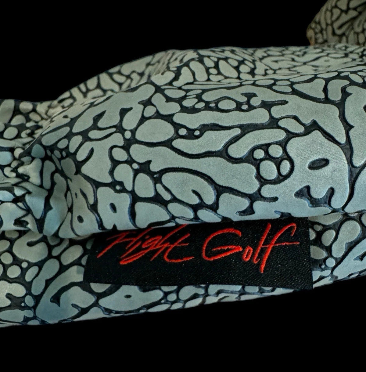 Air Jordan Golf Head Cover Cement Grey Raised Elephant Print Swag