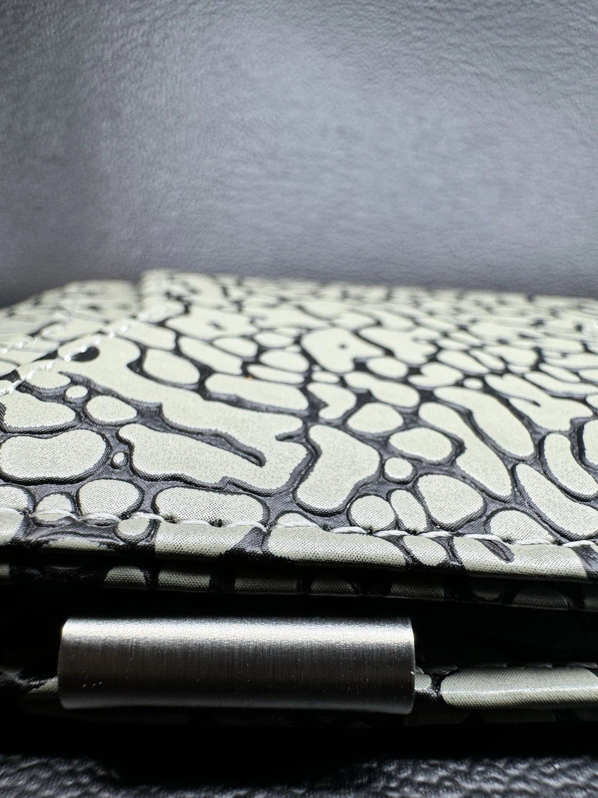 Air Jordan inspired Raised Elephant Print Leather Wallet