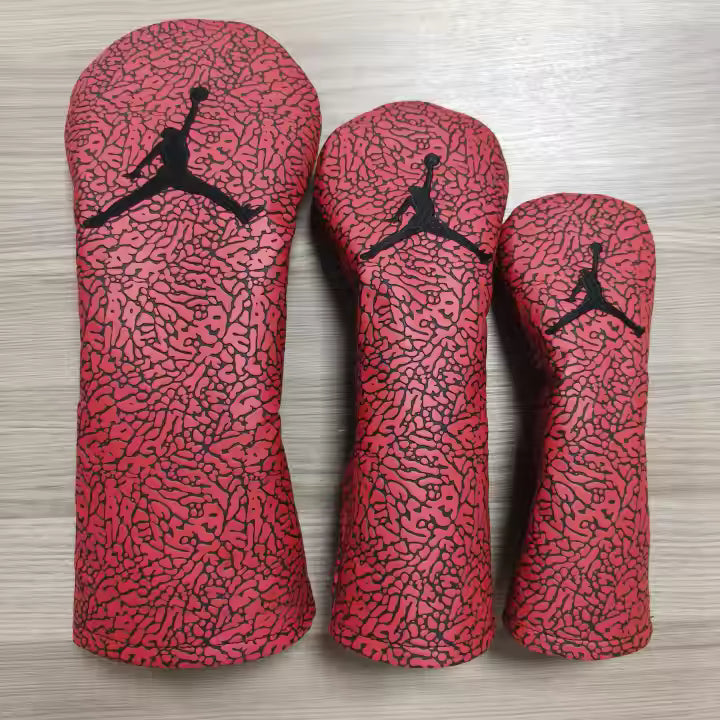 Air Jordan Golf Head Cover Textured Elephant Print Blood Red