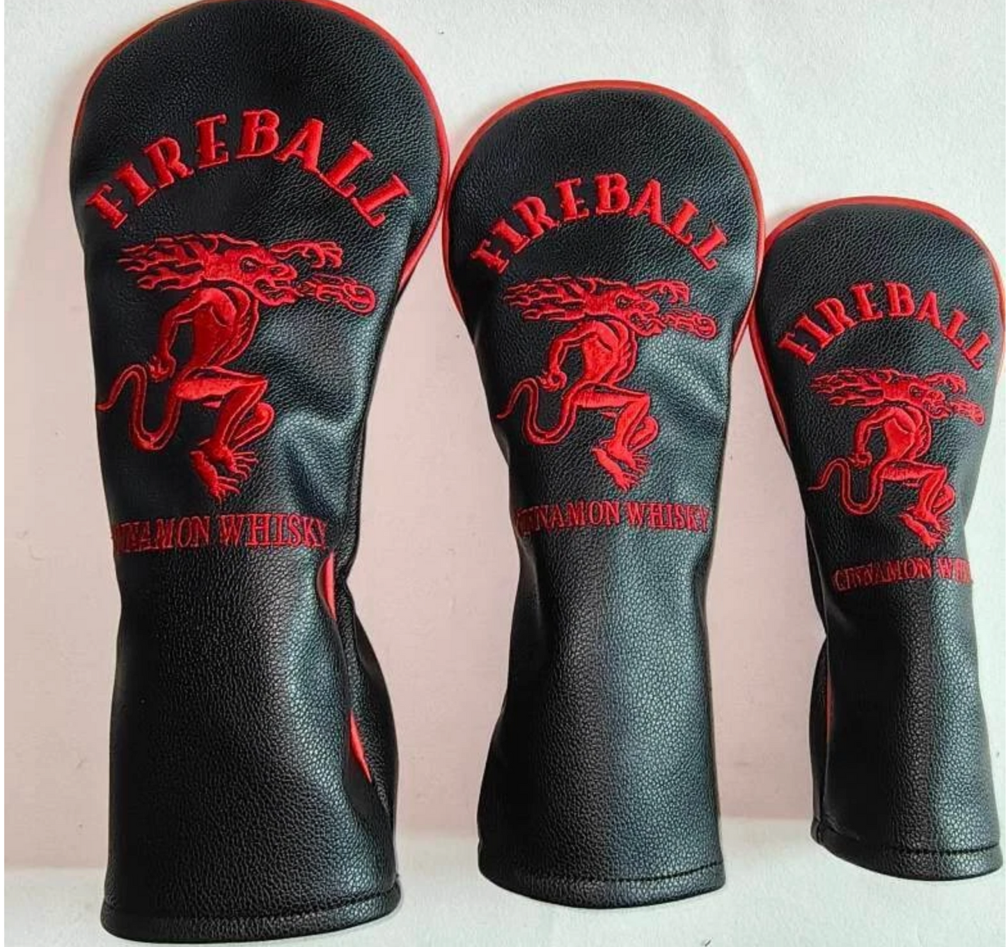 Fireball Golf Headcovers Whiskey Black
