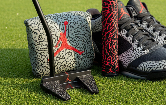 Air Jordan Mallet Putter Elephant Print by Flight Golf (Bulls RED)