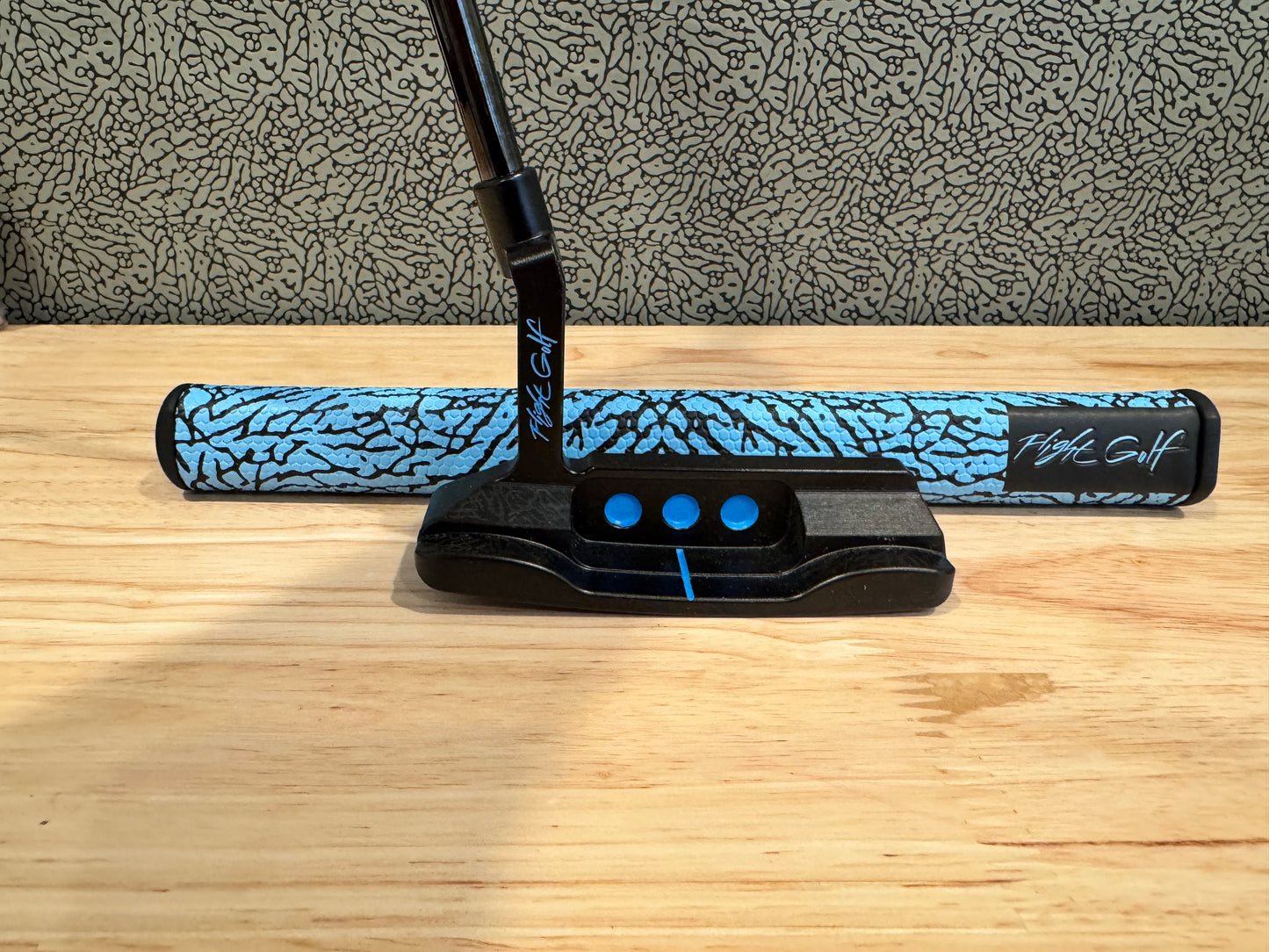 Air Jordan Blade Putter Elephant Print by Flight Golf Custom Unc Blue Edition