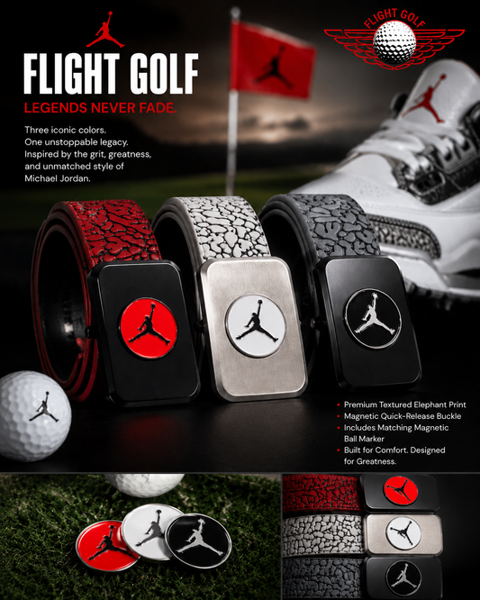 Air Jordan Elephant Print Textured Adjustable Belt Ball Marker by Flight Golf