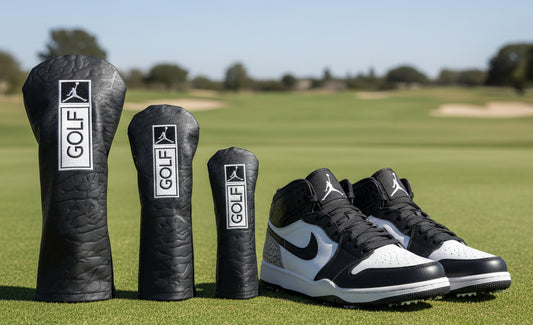 Air Jordan Golf Head Cover Textured Black Elephant Print