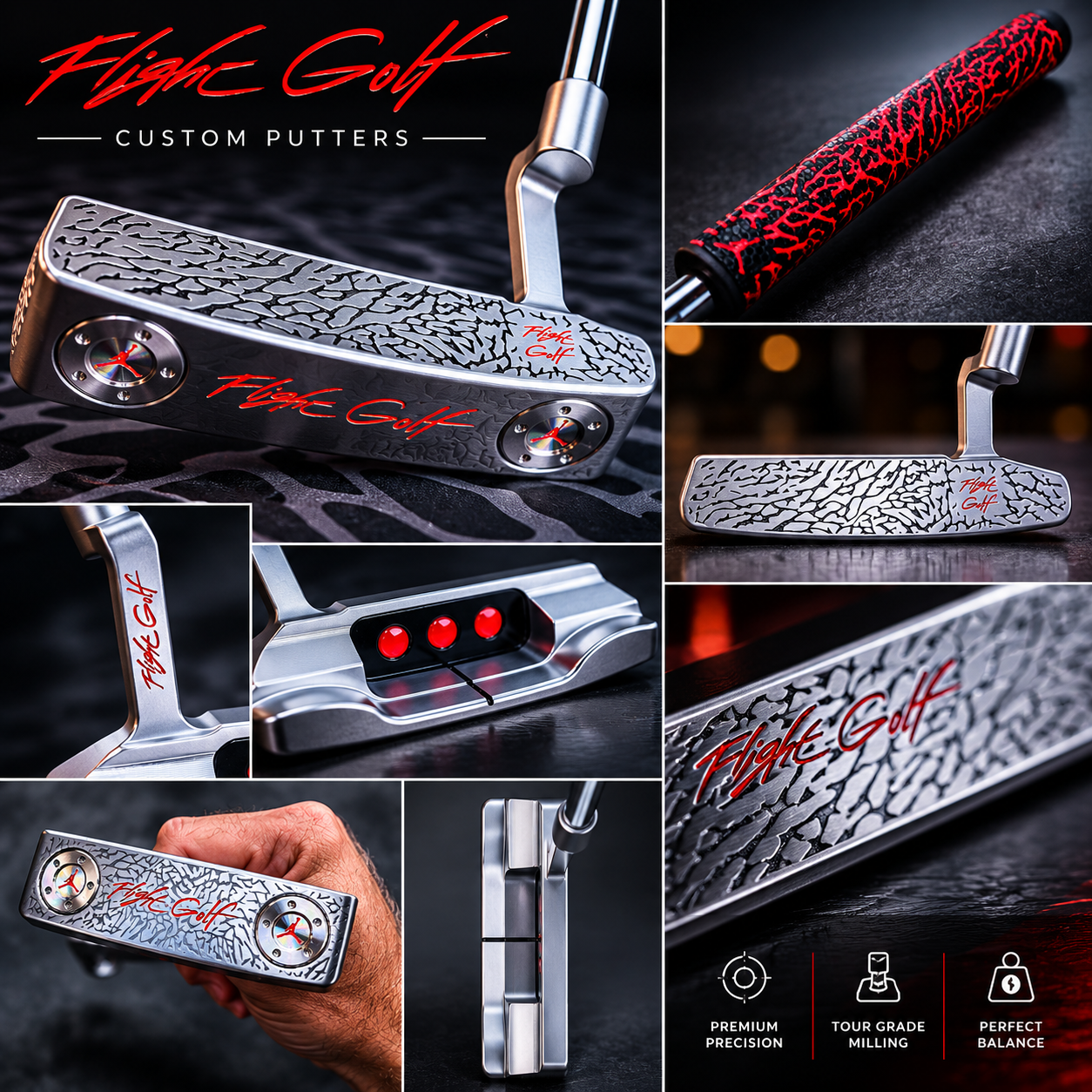 Air Jordan Elephant Print Blade Putter by Flight Golf