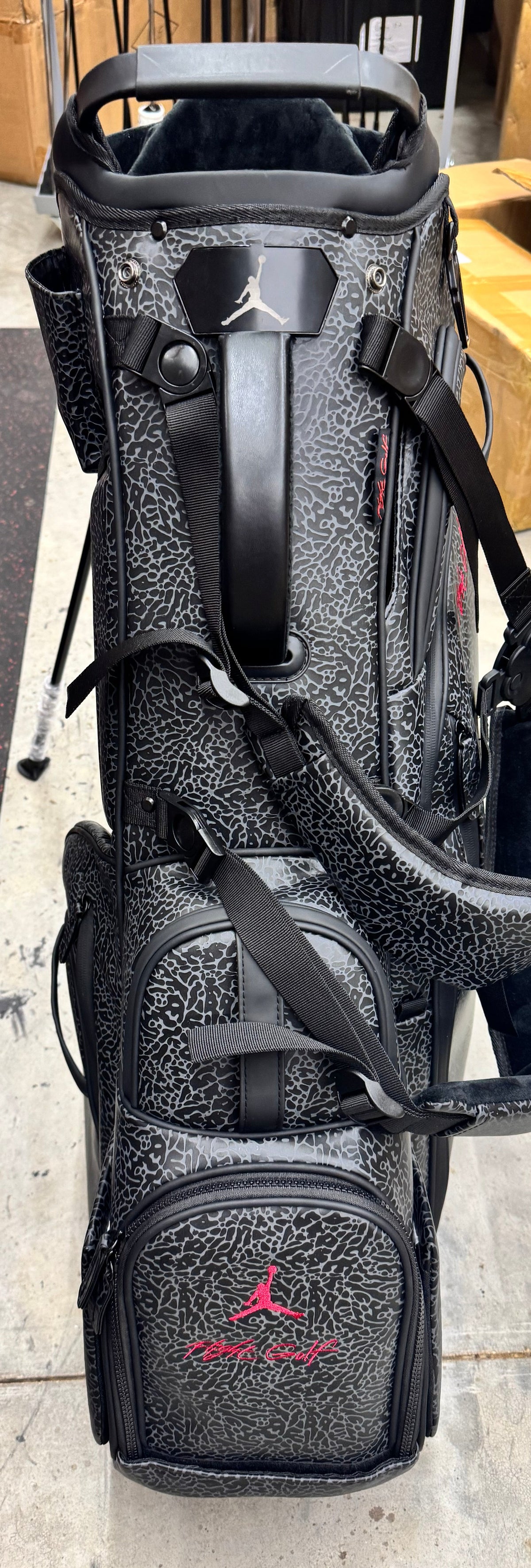Air Jordan Elephant Print Stand Bag by Flight Golf (Vessel Style) Matching Head Covers