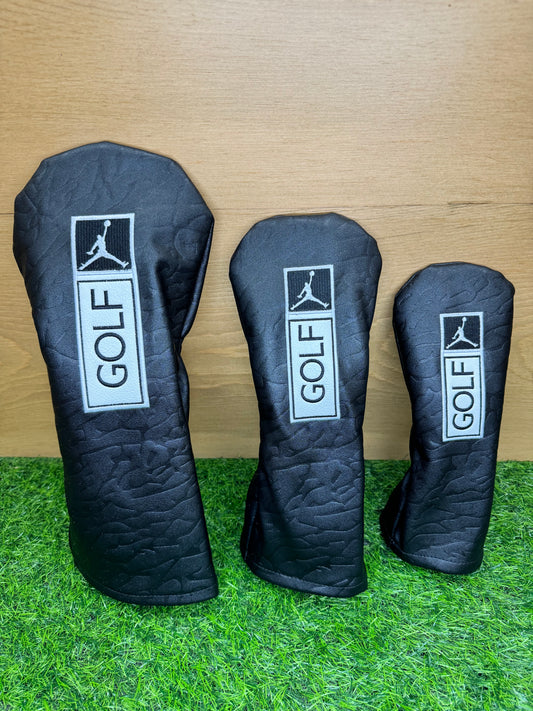 Air Jordan Golf Head Cover Textured Black Elephant Print