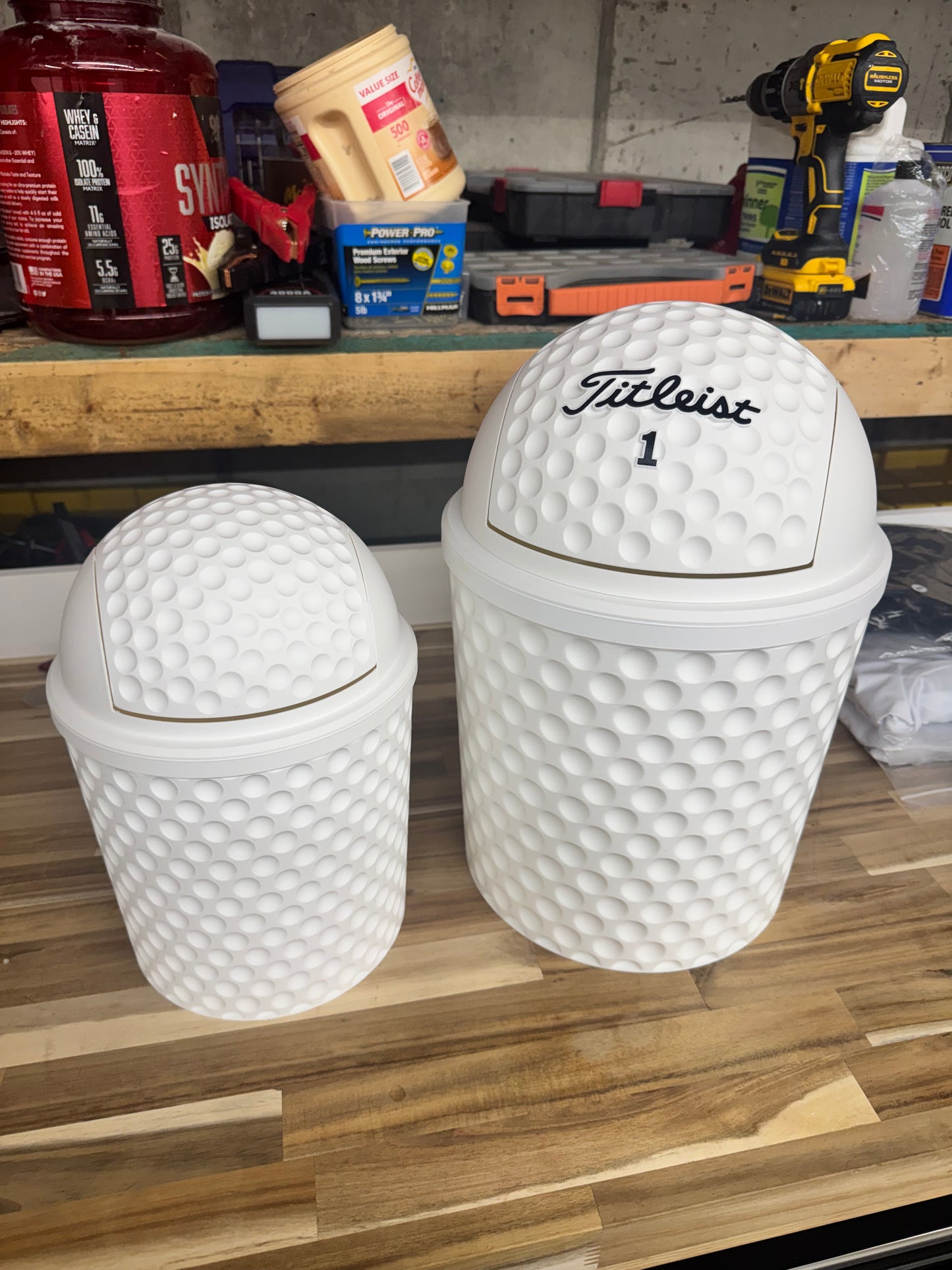 Golf Ball Trash Can Titleist
