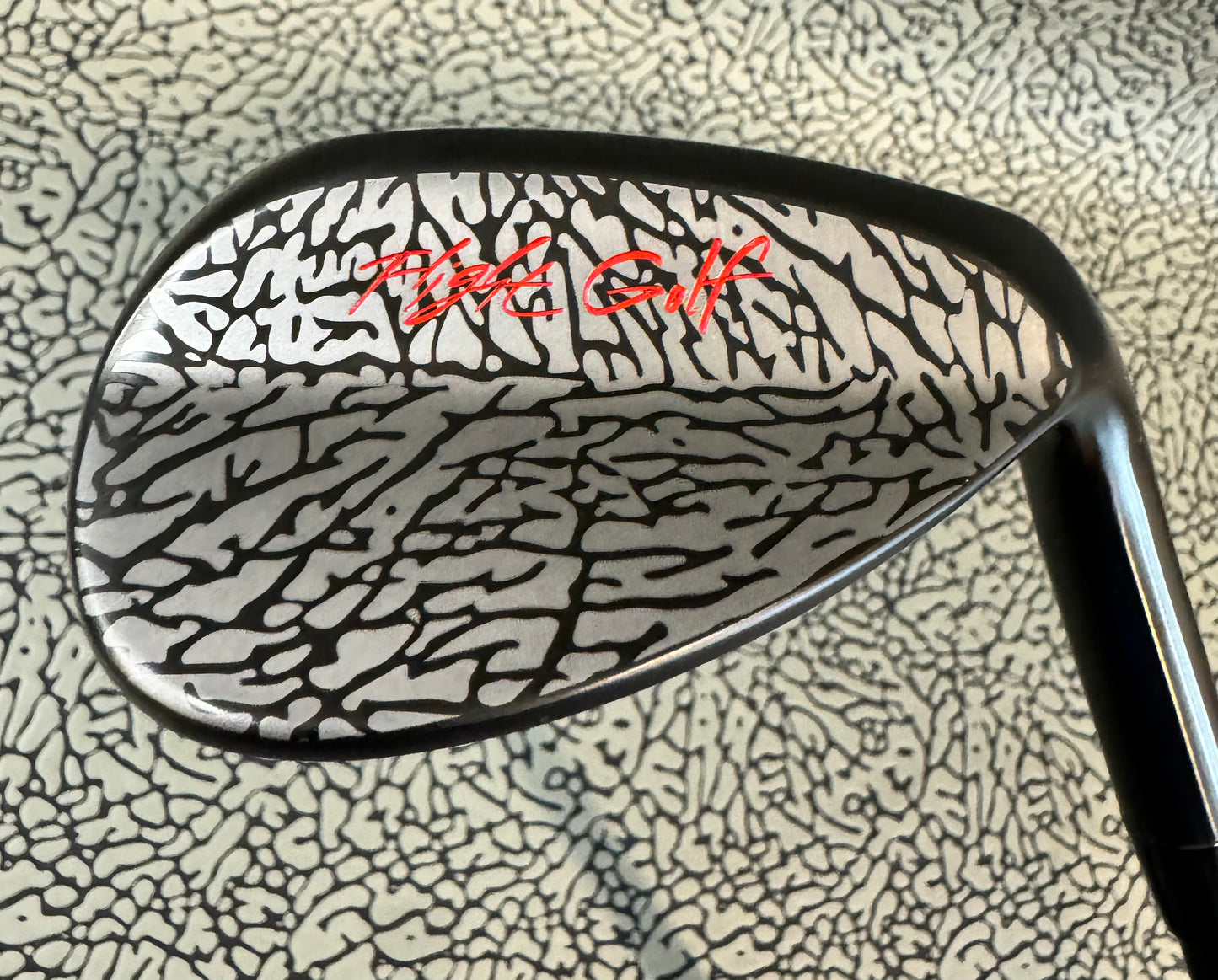 Elephant Print Wedges by Flight Golf Custom Made (Cement Grey)