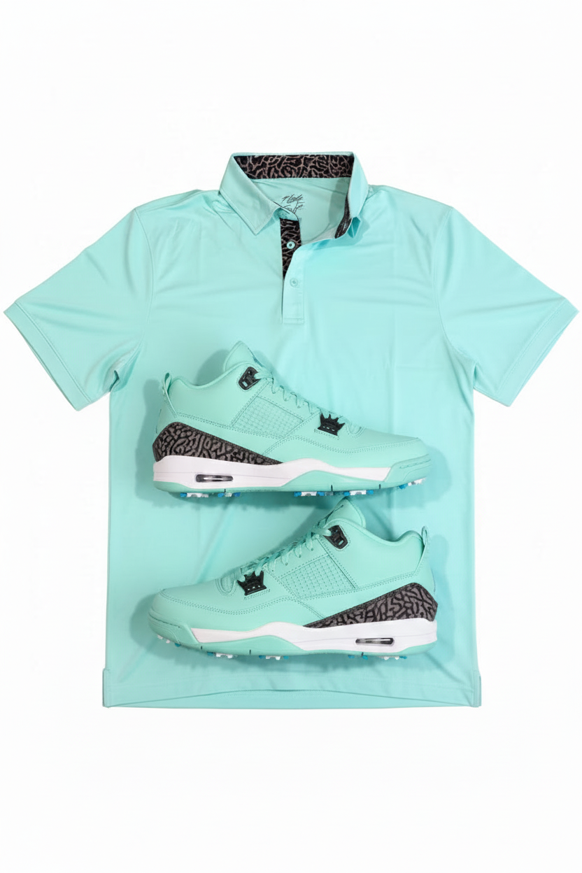 Air Jordan Elephant Print Golf Polo by Flight Golf (Fitted Fit)