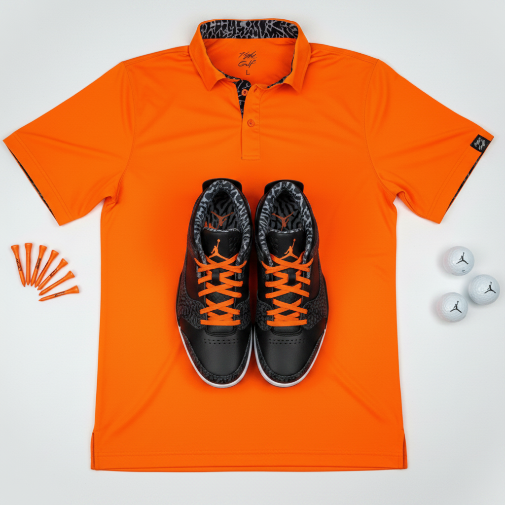 Air Jordan Elephant Print Golf Polo by Flight Golf (Fitted Fit)