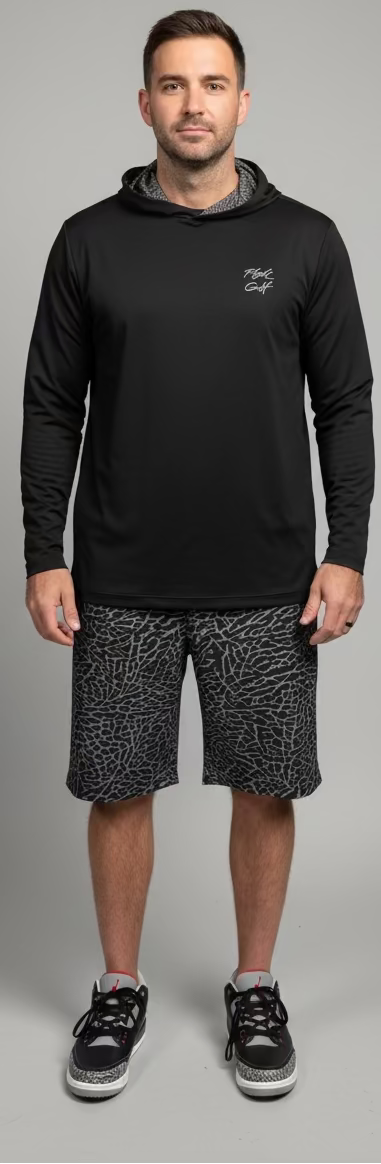 Air Jordan Elephant Print Golf Light Weight Hoodie by Flight Golf Athletic Fit (Athletic Fit)