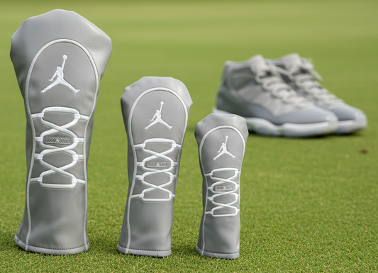 Air Jordan Golf Head Cover Cool Grey 11 Leather