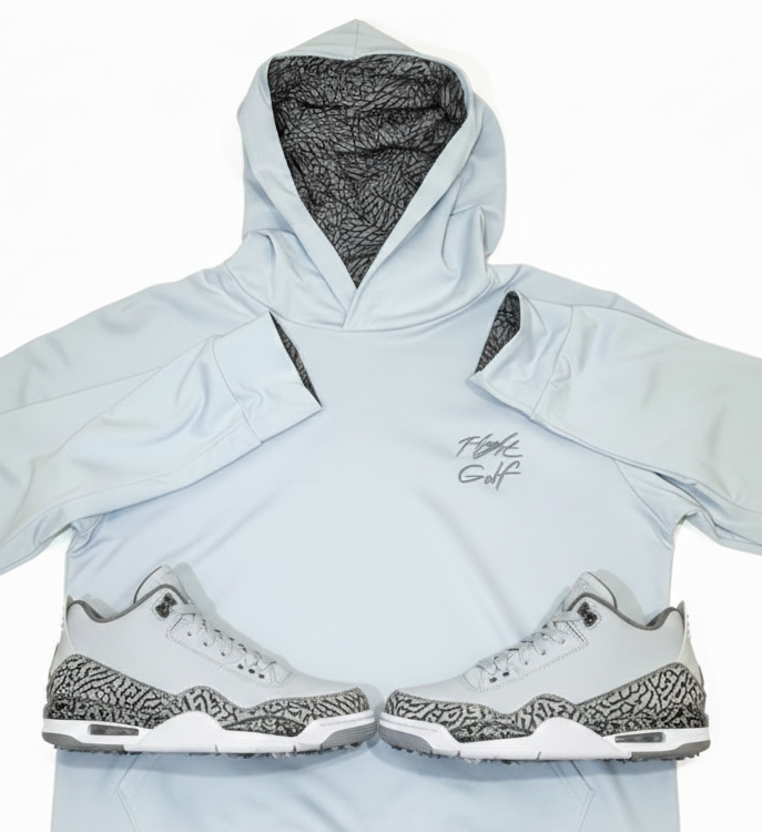 Air Jordan Elephant Print Golf Light Weight Hoodie by Flight Golf Athletic Fit (Athletic Fit)